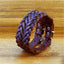 Braided Dark Brown Handcrafted Leather Wrist Band Biker Bracelet Bulk