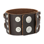 Braided Brown Handcrafted Leather Wrist Band Strap Biker Bracelet Bulk
