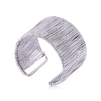 Stylish Party Wear Mesh Silver Cuff Kada Bangle For Women Bulk