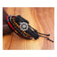 Black Leather Wood Beads Wrist Band Multi Strand Bracelet Men Bulk
