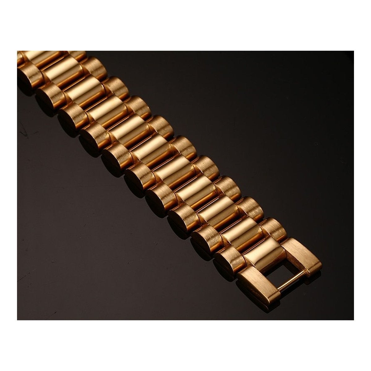 Italian Designer Glossy 18K Gold 316L Stainless Steel Bracelet Bulk