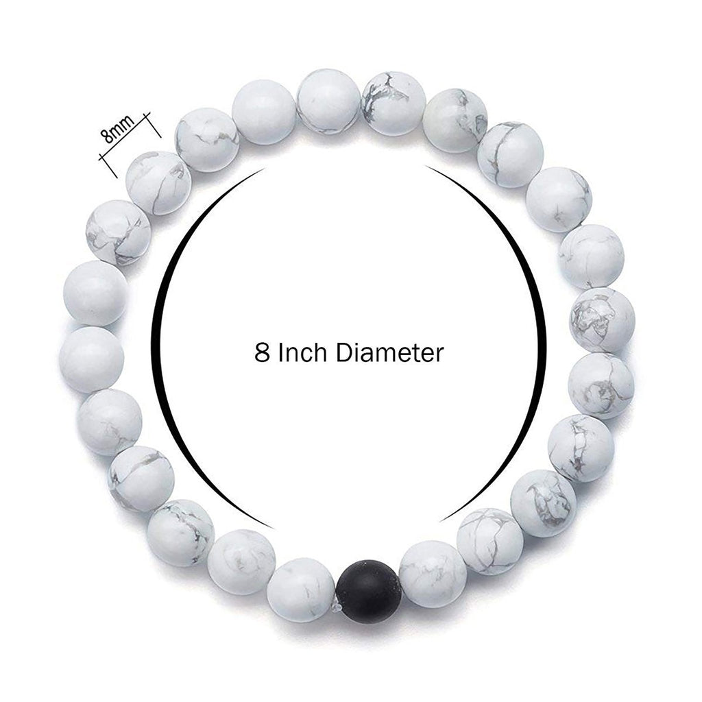Howlite Lava Reiki Meditation Yoga Healing Beads Distance Bracelet
