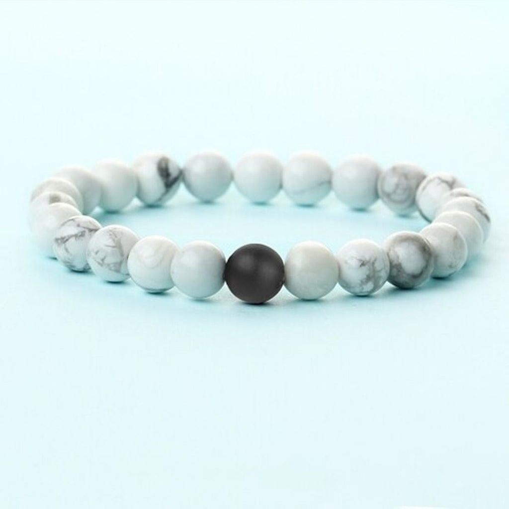 Howlite Lava Reiki Meditation Yoga Healing Beads Distance Bracelet