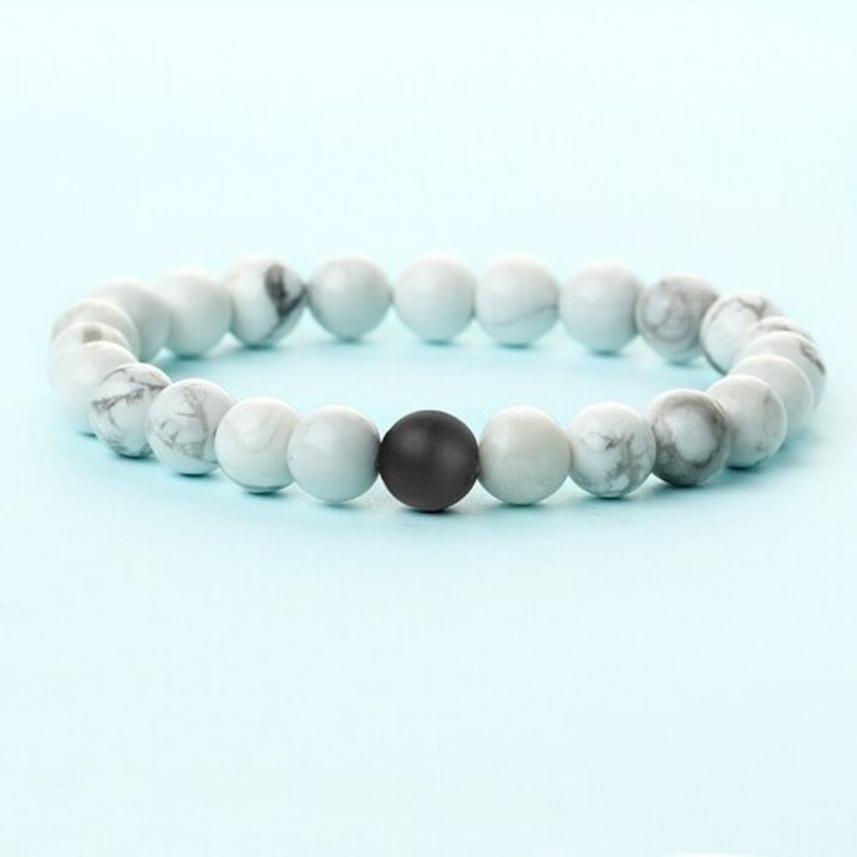Howlite Lava Reiki Meditation Yoga Healing Beads Distance Bracelet