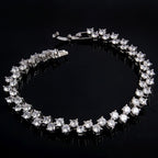 Tennis Glossy Silver Aaa Grade Cz American Diamond Bracelet Women