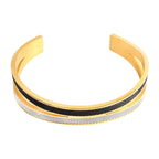 Black Silver Gold Stainless Steel Cuff Kada For Men Bulk