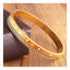 Gold Roman Curb CZ 316L Stainless Steel Kada For Men Bulk