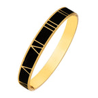 Gold Black Roman Stainless Steel Openable Kada For Men Bulk