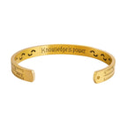 Measurement Scale 18K Gold Stainless Steel Bangle Cuff Kada Men Bulk