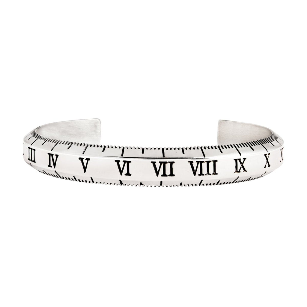 Measure Scale Silver Stainless Steel Bangle Cuff Kada Boys Men Bulk
