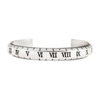 Measure Scale Silver Stainless Steel Bangle Cuff Kada Boys Men Bulk