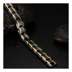 Titanium Black Gold Magnet Health Care Therapy Bio Energy Bracelet