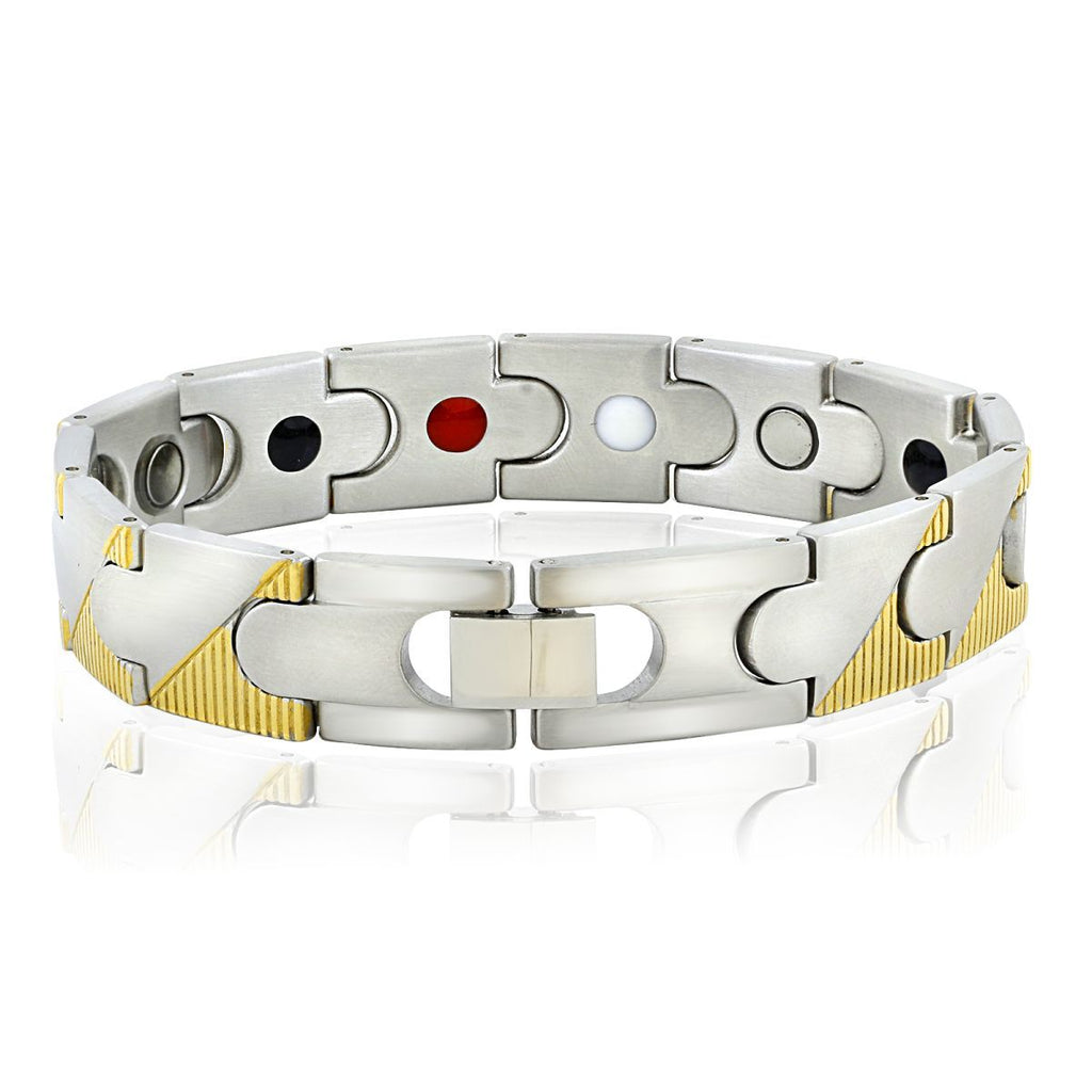 Stainless Steel Magnet Health Care Therapy Bio Energy Bracelet Bulk