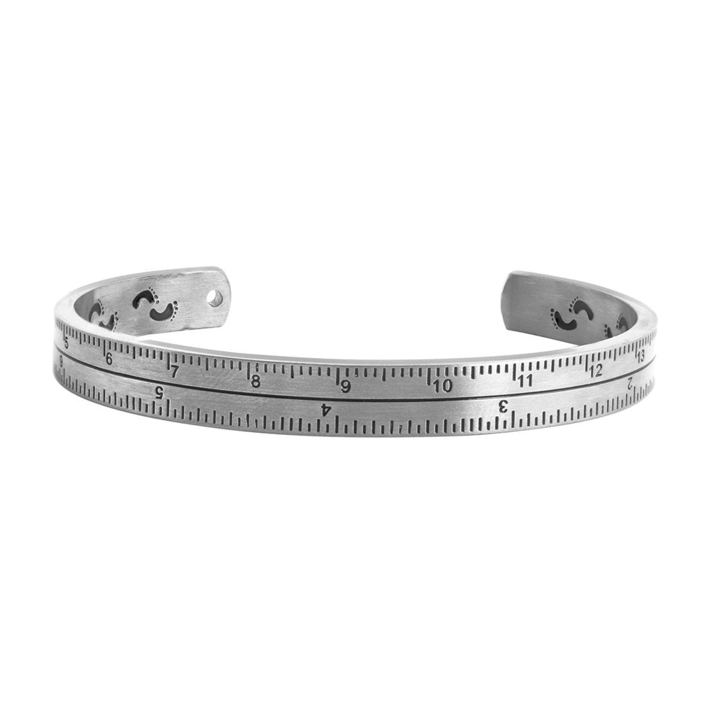 Printed Measure T Scale 316L Stainless Steel Bangle Cuff Kada Bulk