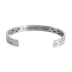 Printed Measure T Scale 316L Stainless Steel Bangle Cuff Kada Bulk
