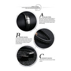 Braided Black Leather Wrist Band Multi Strand Bracelet Men Bulk