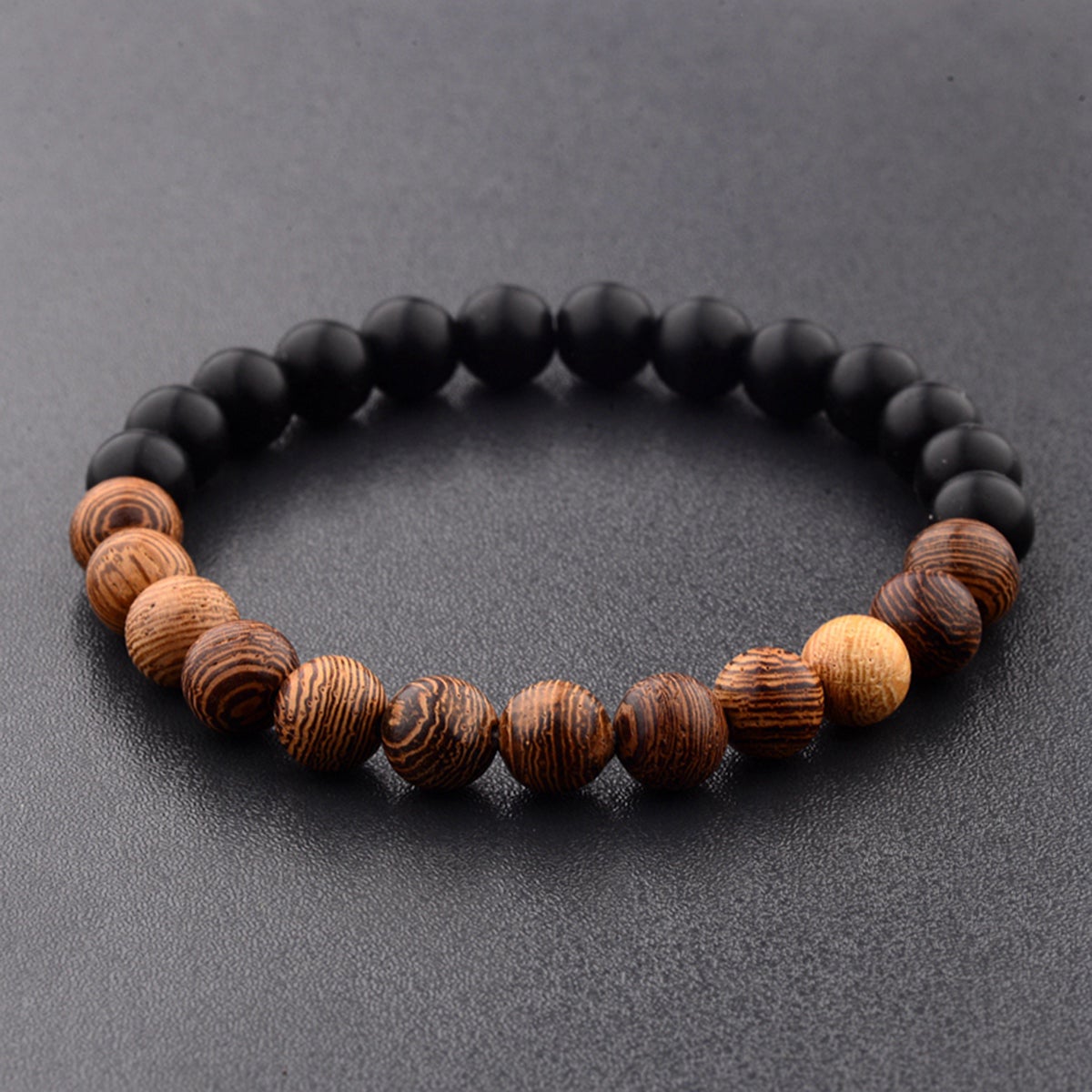 Reiki Distance Healing Wooden Onyx Beads Black Distance Bracelet Bulk