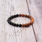Reiki Distance Healing Wooden Onyx Beads Black Distance Bracelet Bulk
