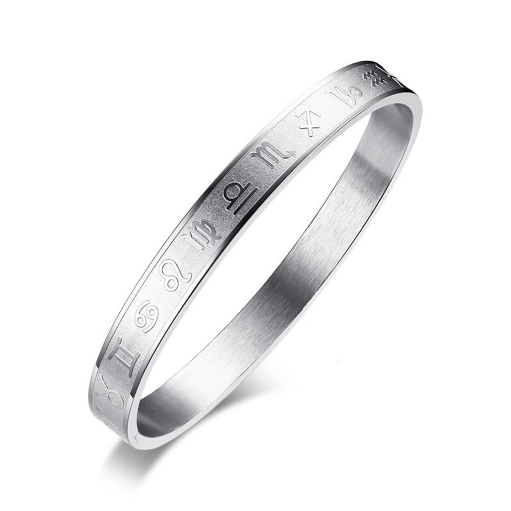 Zodiac Star Sign Stainless Steel Openable Kada Bangle Bracelet Bulk