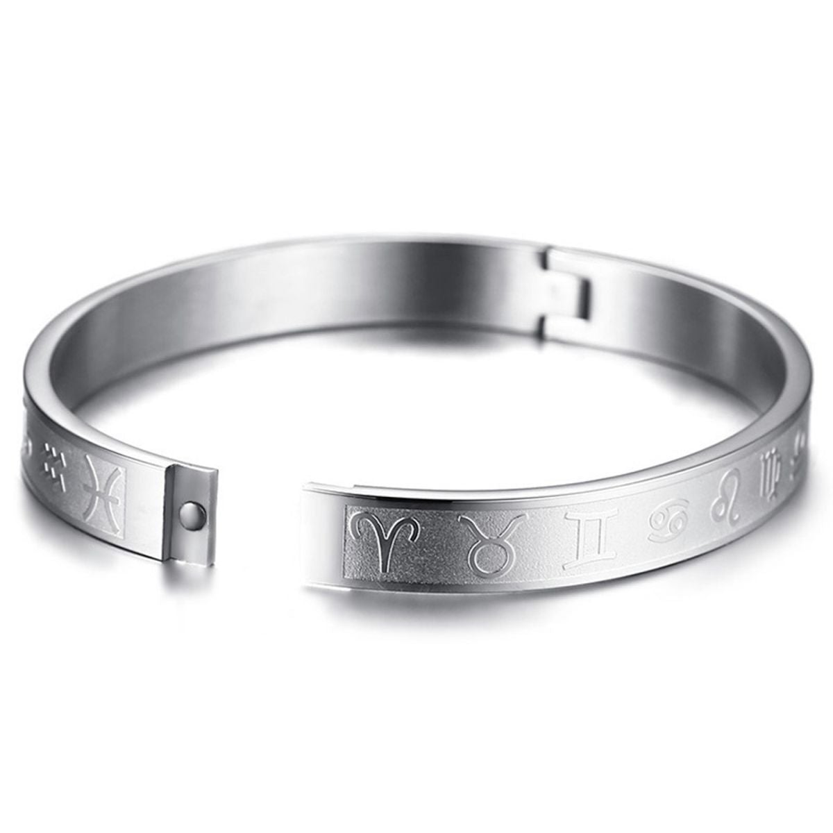 Zodiac Star Sign Stainless Steel Openable Kada Bangle Bracelet Bulk
