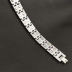 Gold Stainless Steel Magnet Health Care Therapy Bio Energy Bracelet