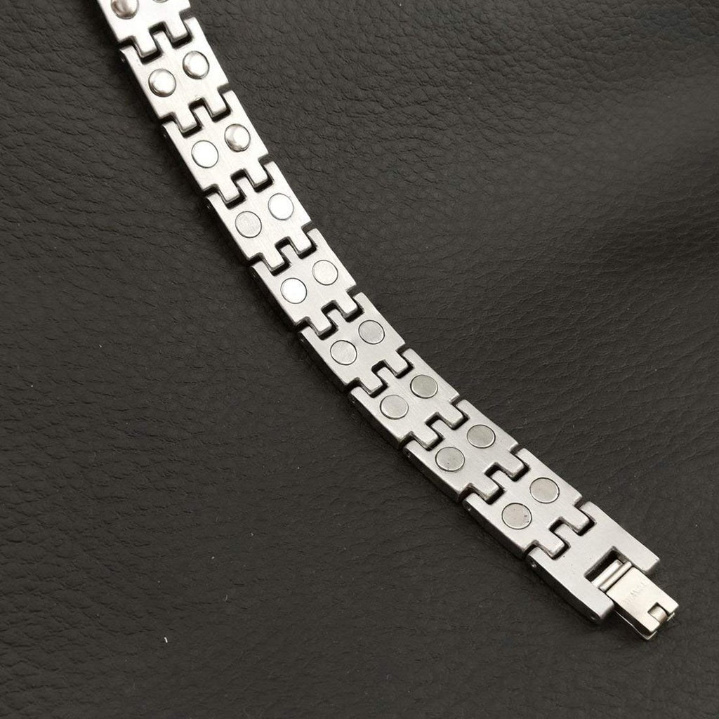 Gold Stainless Steel Magnet Health Care Therapy Bio Energy Bracelet