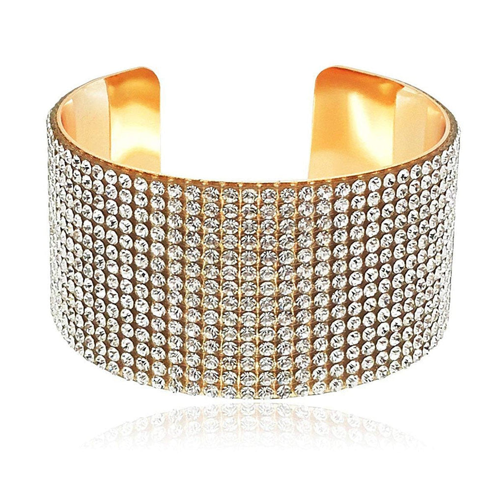 Party American Diamond Cubic Zirconia 18K Gold Cuff Kada Bangle Bulk