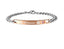 Her Prince Black Silver Stainless Steel Id Couple Lovers Bracelet