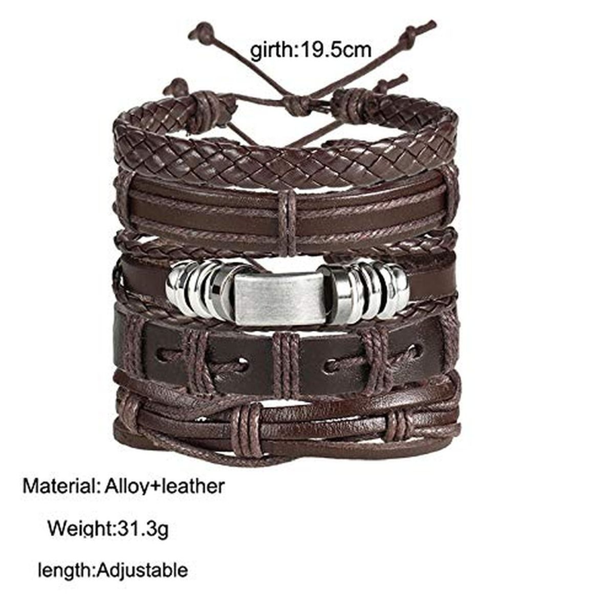 Leather Wraps Casual Party Wear Skin Friendly Bracelets Bulk