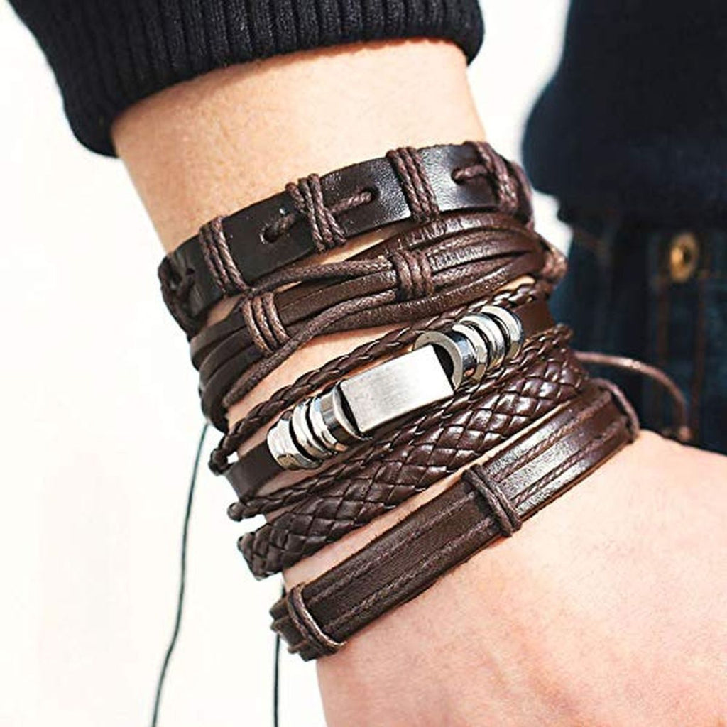 Leather Wraps Casual Party Wear Skin Friendly Bracelets Bulk
