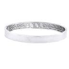 Daily Wear Platinum Silver Stainless Steel Oval Bangle Bracelet Bulk