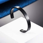 8Mm Stainless Steel Letter Engraved Silver Bangle Cuff Bulk