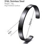8Mm Stainless Steel Letter Engraved Silver Bangle Cuff Bulk
