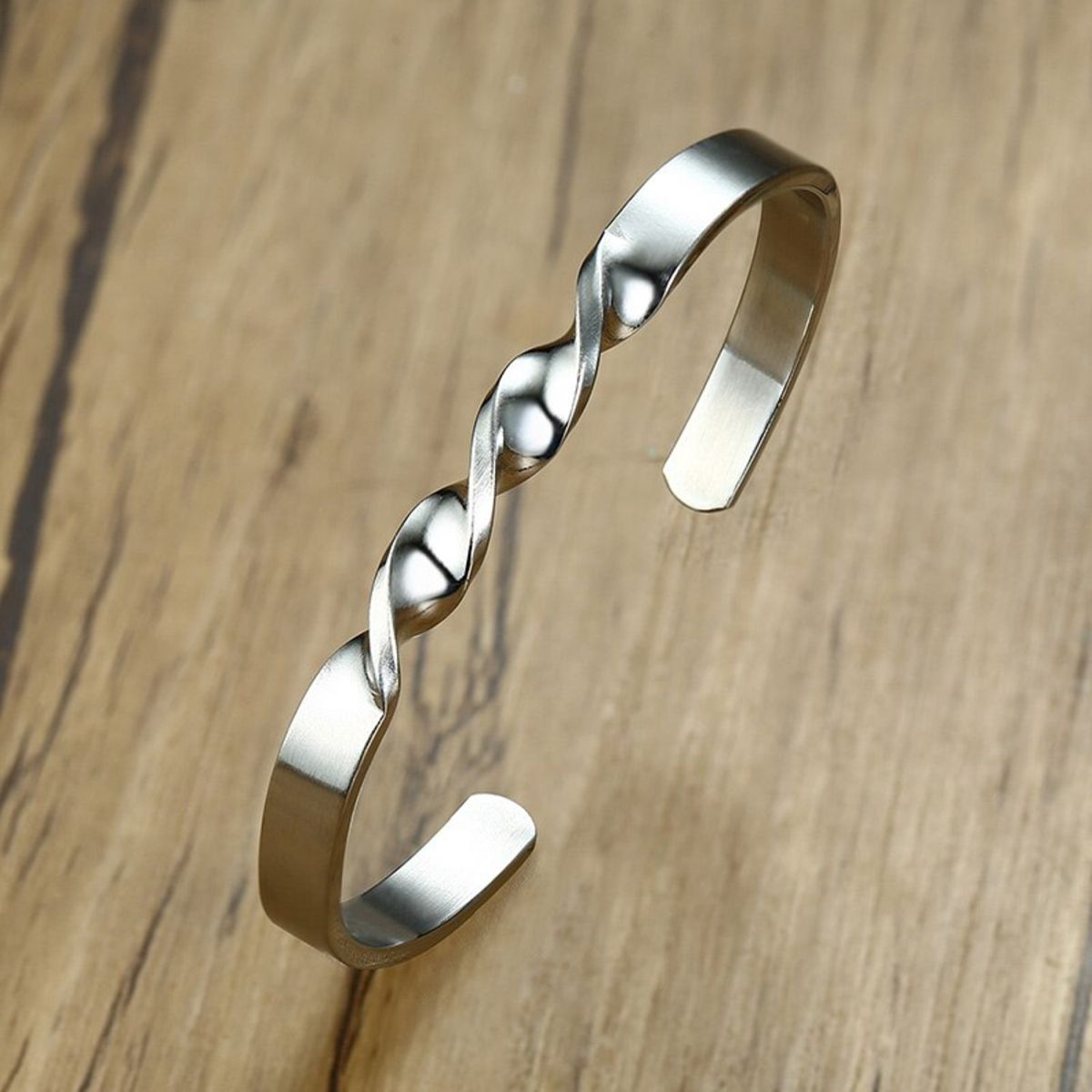 Slim Platinum Silver Stainless Steel Cuff Kada Bangle Bracelet Bulk