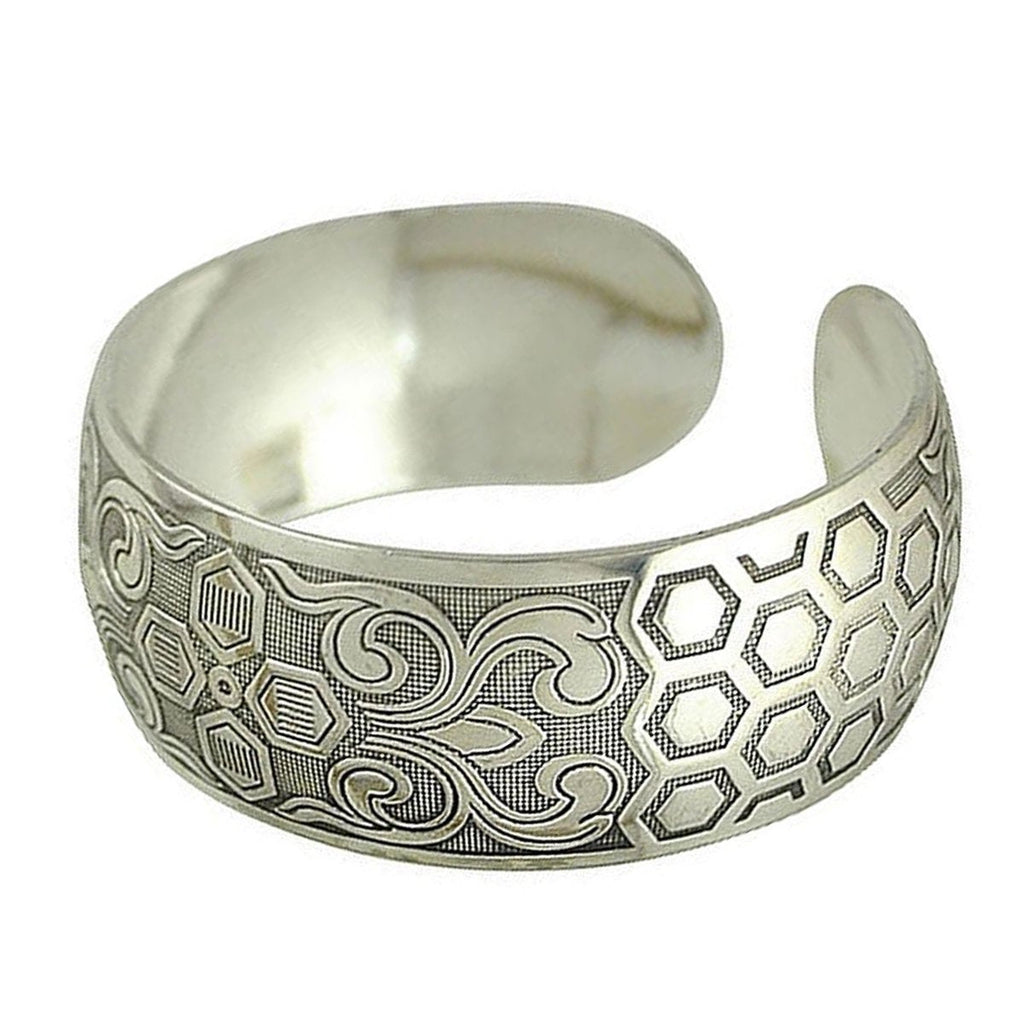 Oxidised Afghani Boho German Silver Cuff Bracelet For Women Bulk
