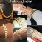 Hip Hop Iced Out Cuban Curb Rhinestone CZ Gold Bracelet Bulk