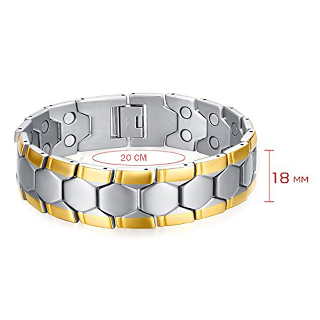 Stainless Steel Health Care Magnet Therapy Bio Energy Bracelet Bulk
