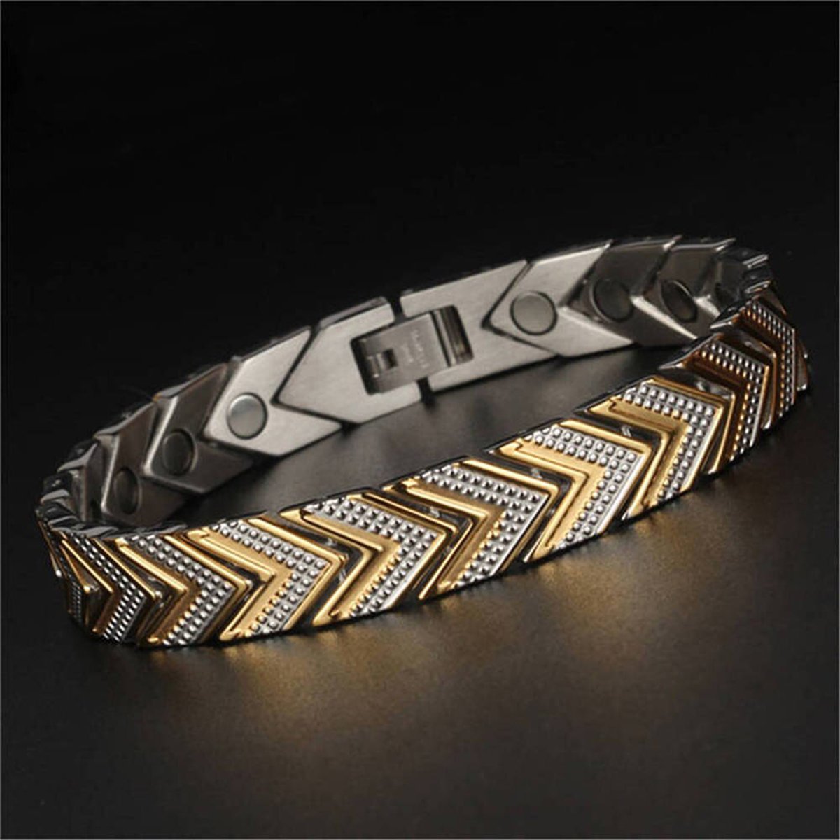 Stainless Steel Health Care Magnet Therapy Bio Energy Bracelets Bulk