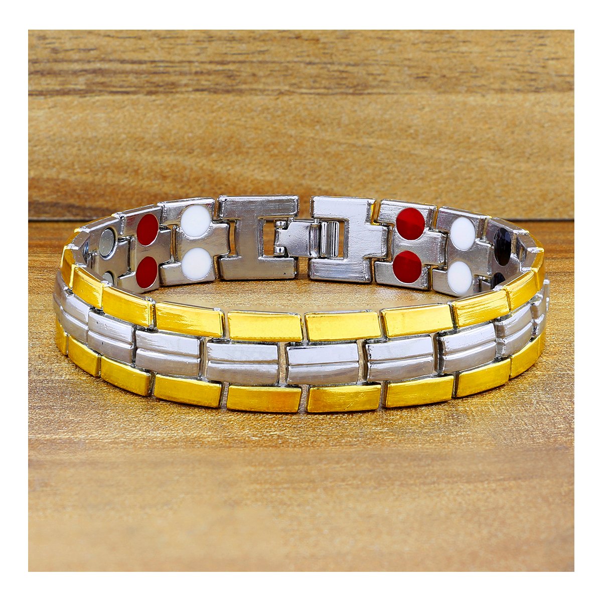 Stainless Steel Health Care Magnet Therapy Bio Energy Bracelet Bulk