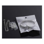 Key Lock Silver Stainless Steel Pendant Chain Kada Bangle Couple Set
