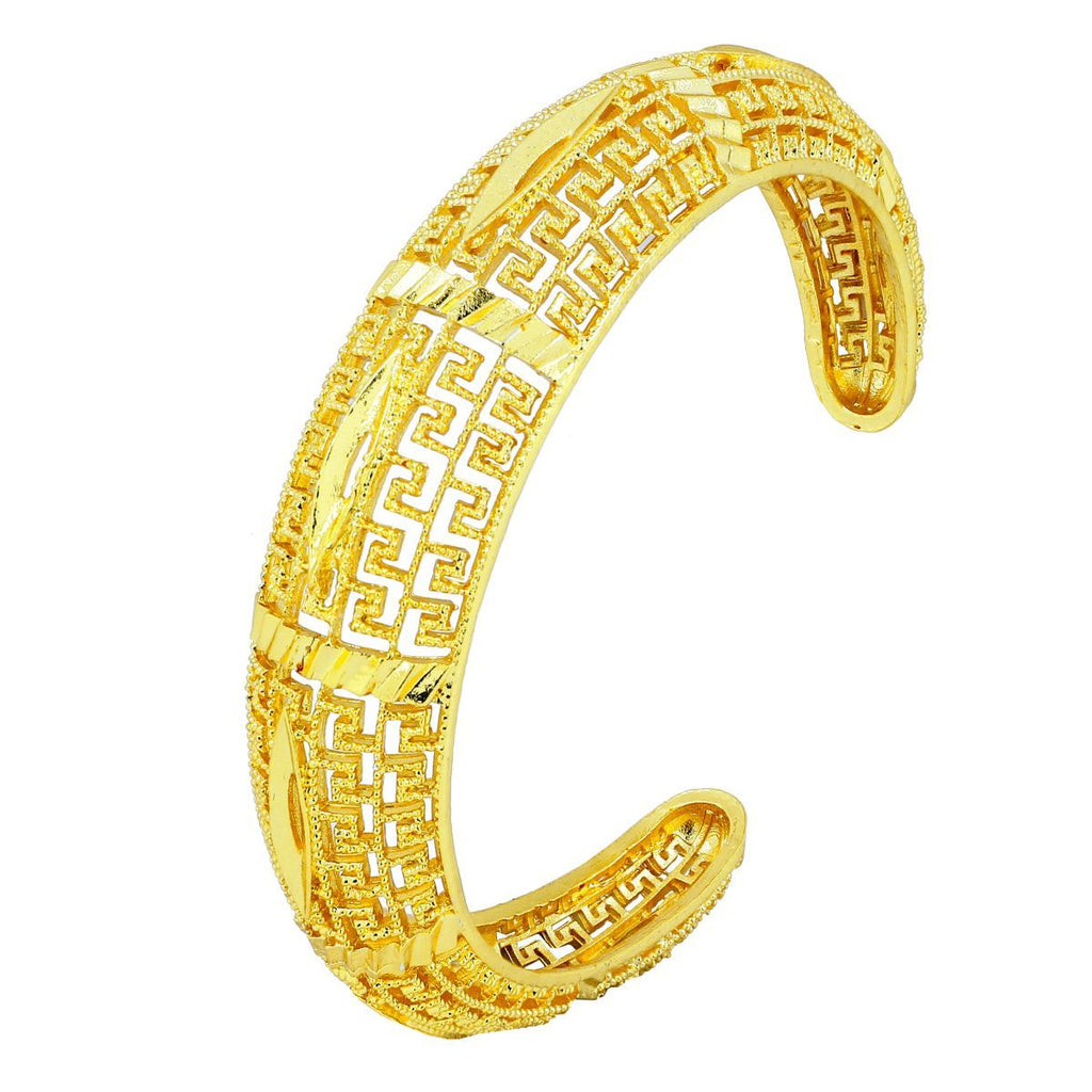 Stylish Filigree Just Like Gold Cuff Kada Bangle Bracelet Women Bulk