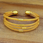Stylish Filigree Just Like Gold Cuff Kada Bangle Bracelet Women Bulk