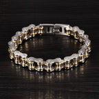 Biker Motorcycle Chain Gold Silver Heavy Stainless Steel Bracelet Bulk