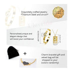 Lock Key Gold Stainless Steel Kada Bracelet Pendant Chain Combo Couple