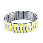 Watch Strap Style Stretch Gold Silver Stainless Steel Bracelet Bulk