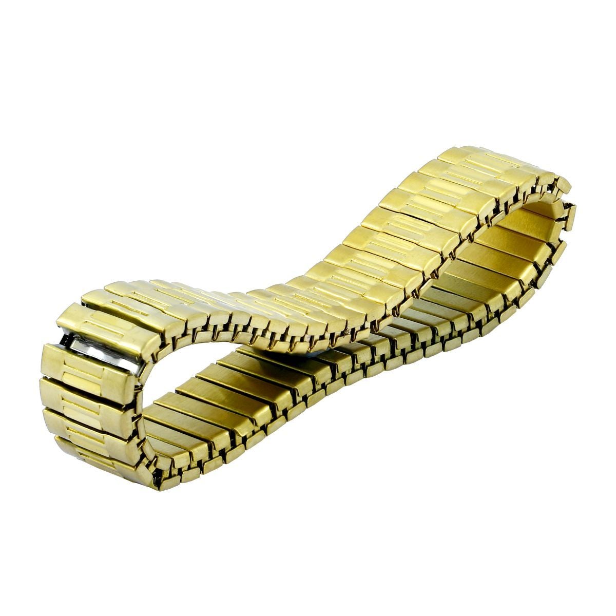 Watch Strap Stretch 18K Gold 316L Stainless Steel Bracelet Men Bulk