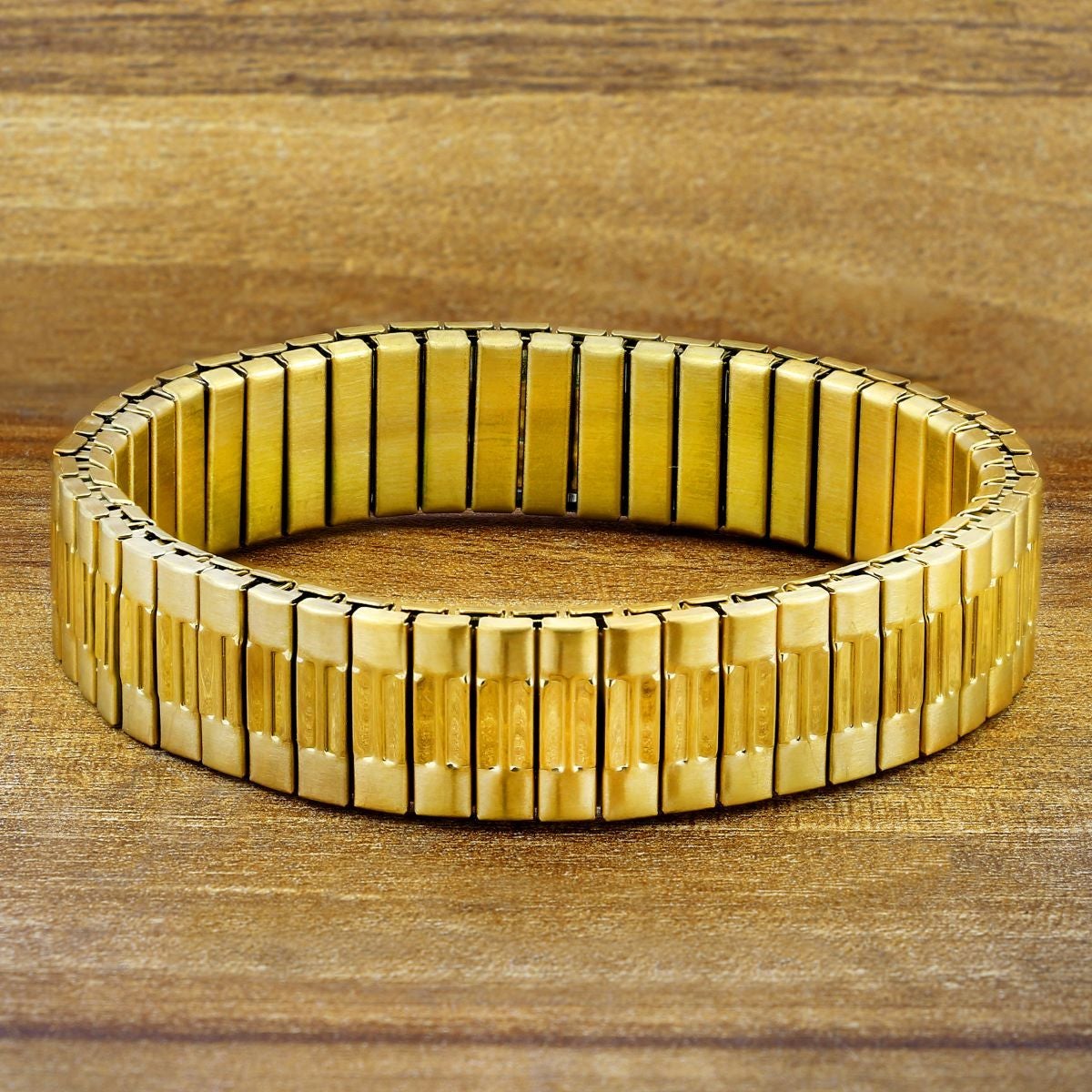 Watch Strap Stretch 18K Gold 316L Stainless Steel Bracelet Men Bulk Main image