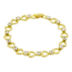 Delicate 18K Gold Cubic Zirconia American Diamond Bracelet Women Bulk