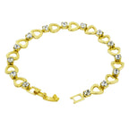 Delicate 18K Gold Cubic Zirconia American Diamond Bracelet Women Bulk