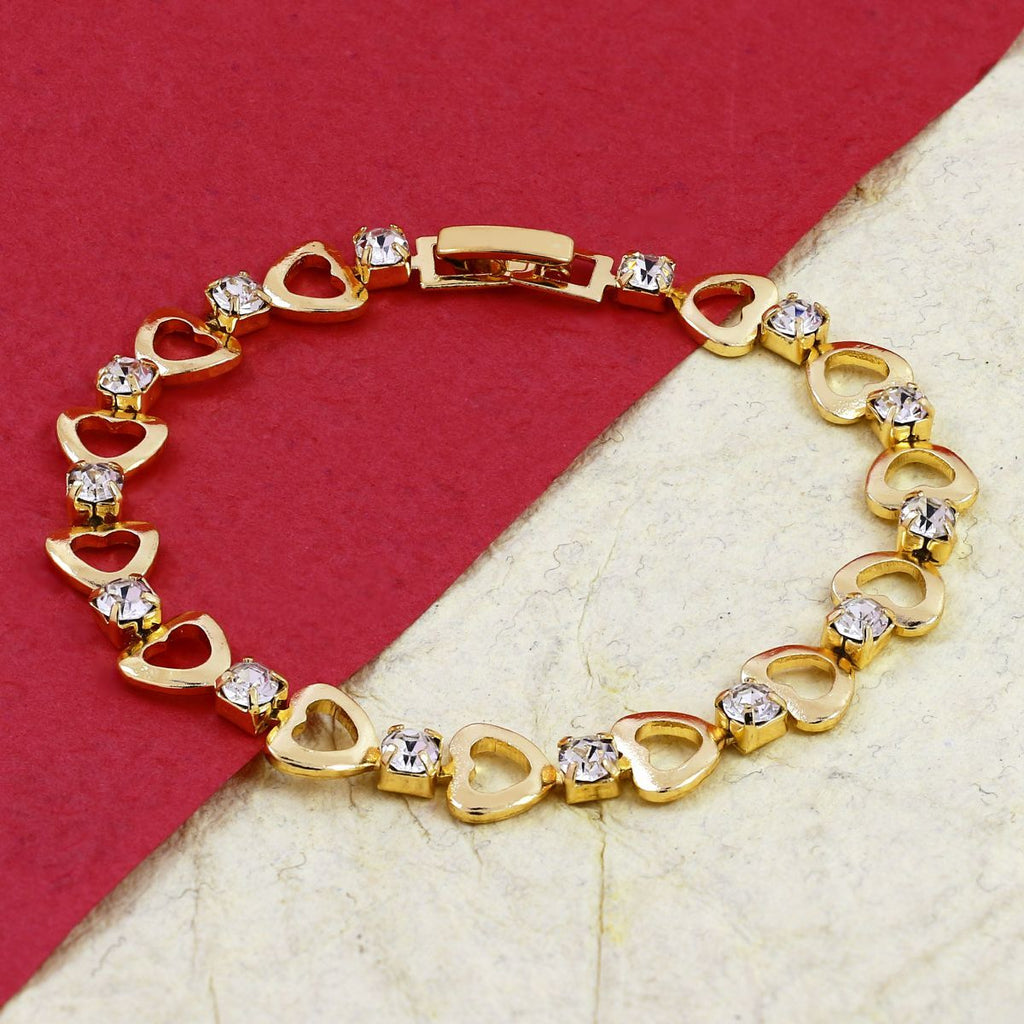 Delicate 18K Gold Cubic Zirconia American Diamond Bracelet Women Bulk